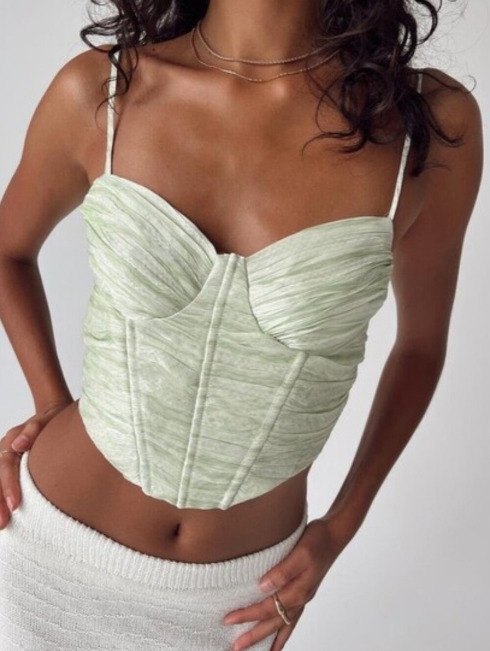Princess Polly | Ruched Corset Crop Top